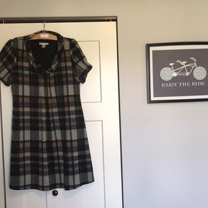 Black and Tan plaid dress